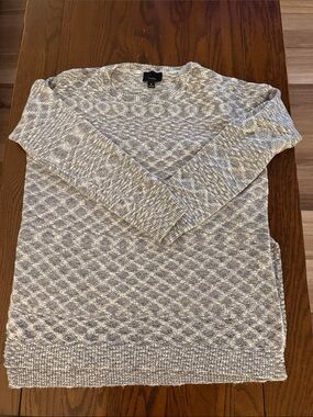 Gray Marled Crewneck Sweater
